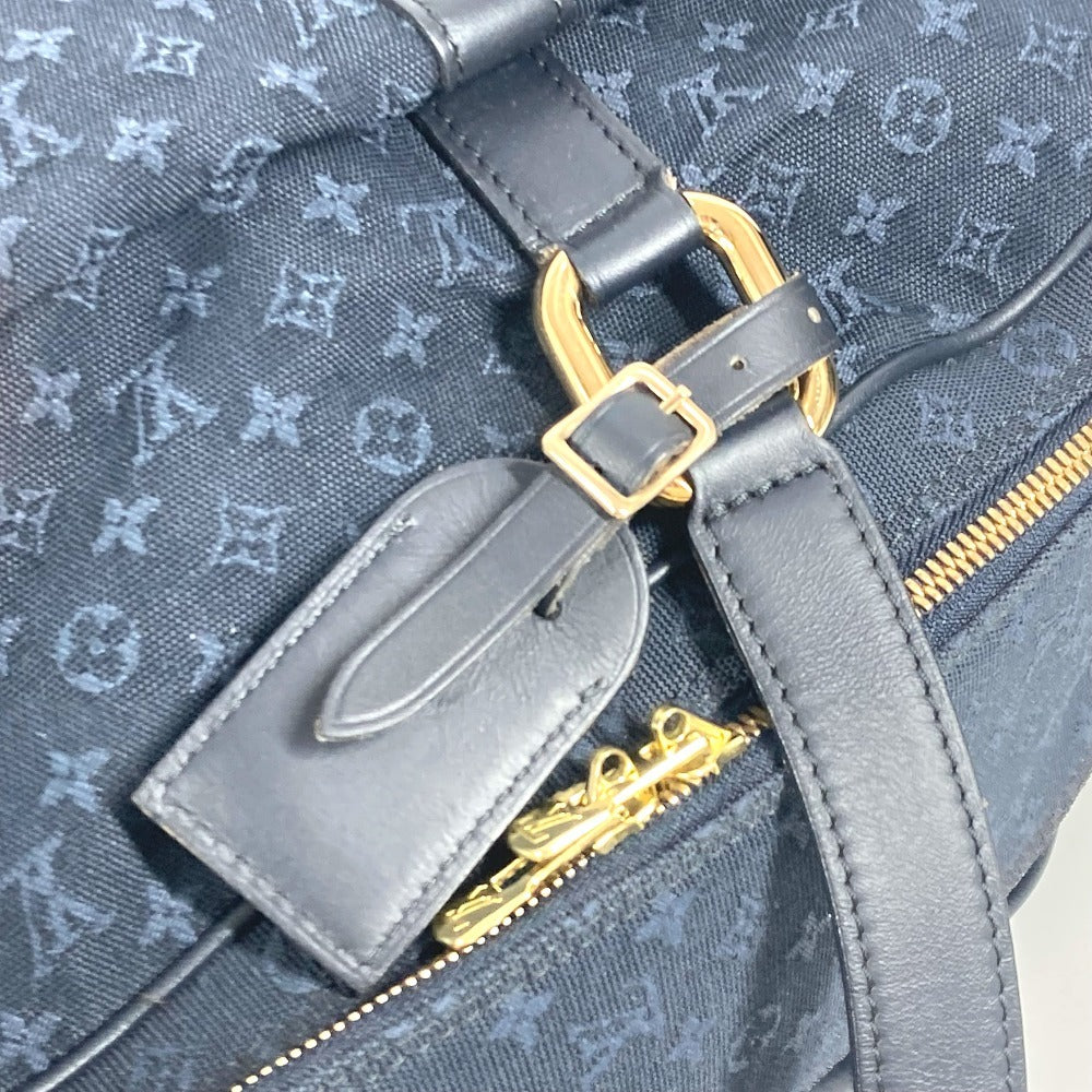 Louis Vuitton Boston Duffel Bag M42331 Monogram Mini Canvas Navy Monogram Mini Claudine Women