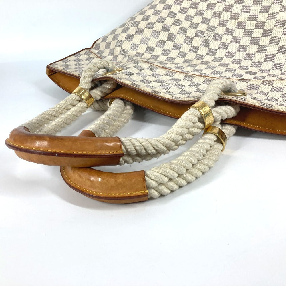 Louis Vuitton Shoulder Bag Damier Azur Canvas White Damier Azur Pomplon Women