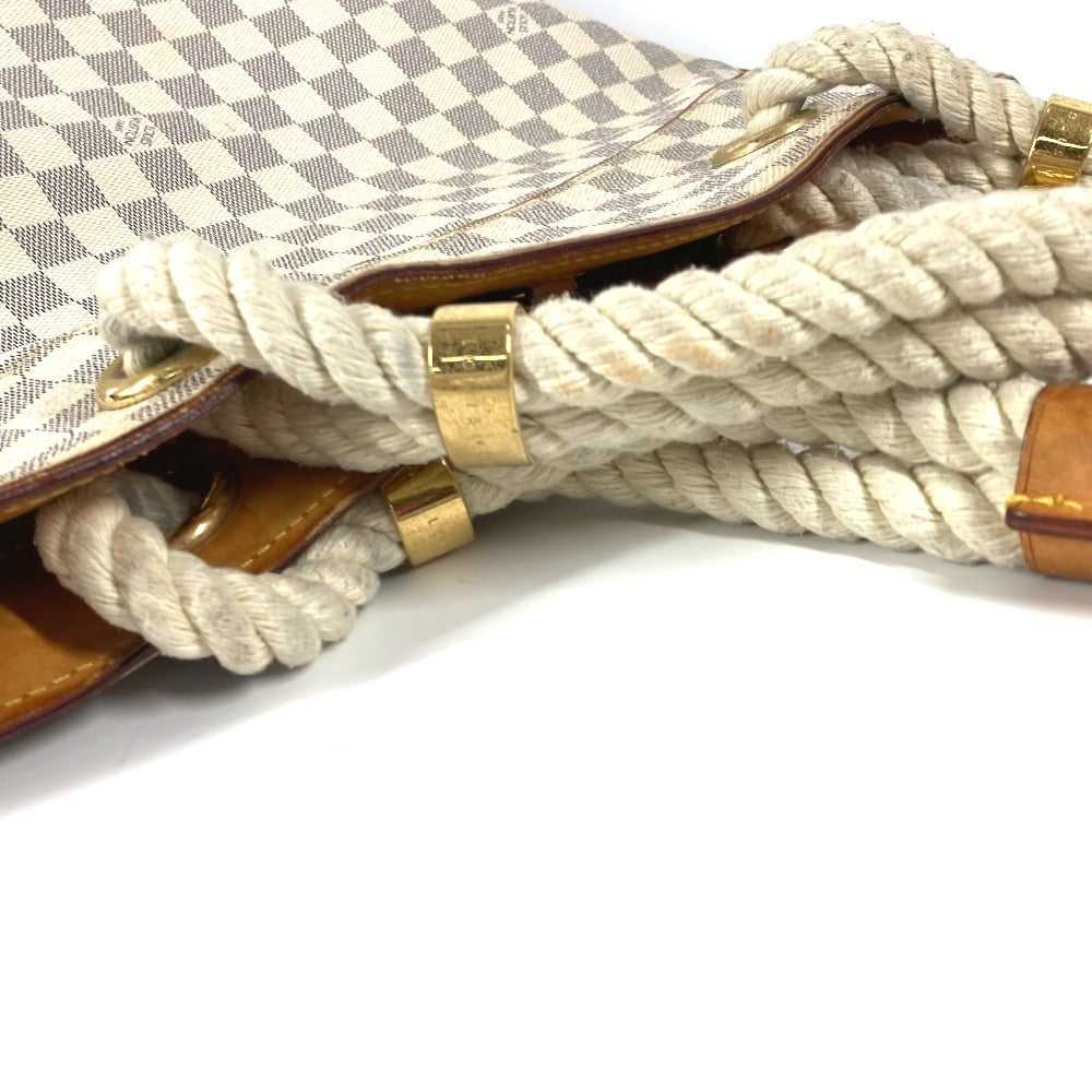 Louis Vuitton Shoulder Bag Damier Azur Canvas White Damier Azur Pomplon Women