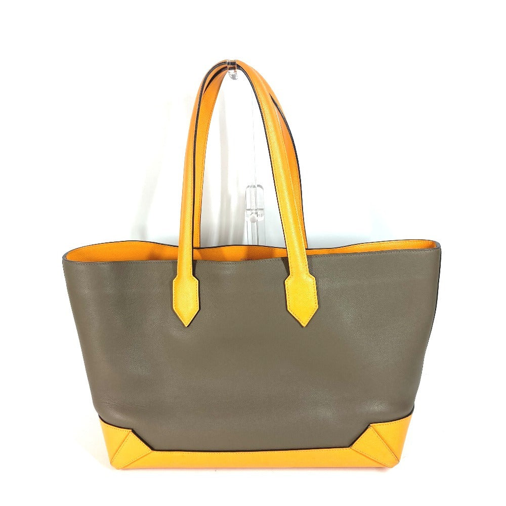 Hermes Shoulder Bag Evercolor, Epsom Yellow By Color Maxibox Hippo 36 Unisex(Unisex)