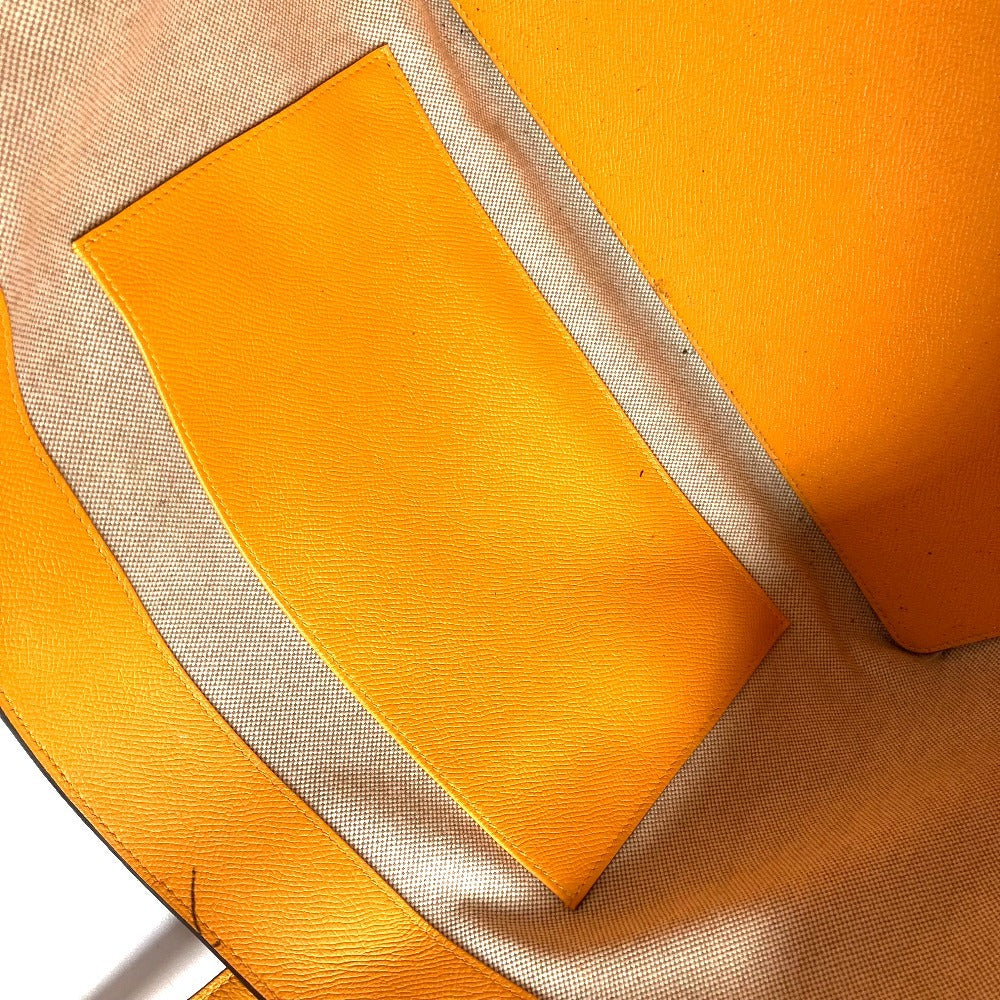Hermes Shoulder Bag Evercolor, Epsom Yellow By Color Maxibox Hippo 36 Unisex(Unisex)