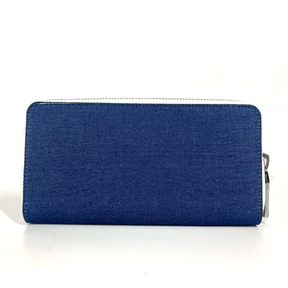 Christian Louboutin Long Wallet Purse 1235496 Denim Blue Long Wallet Cl Logo Unisex(Unisex)