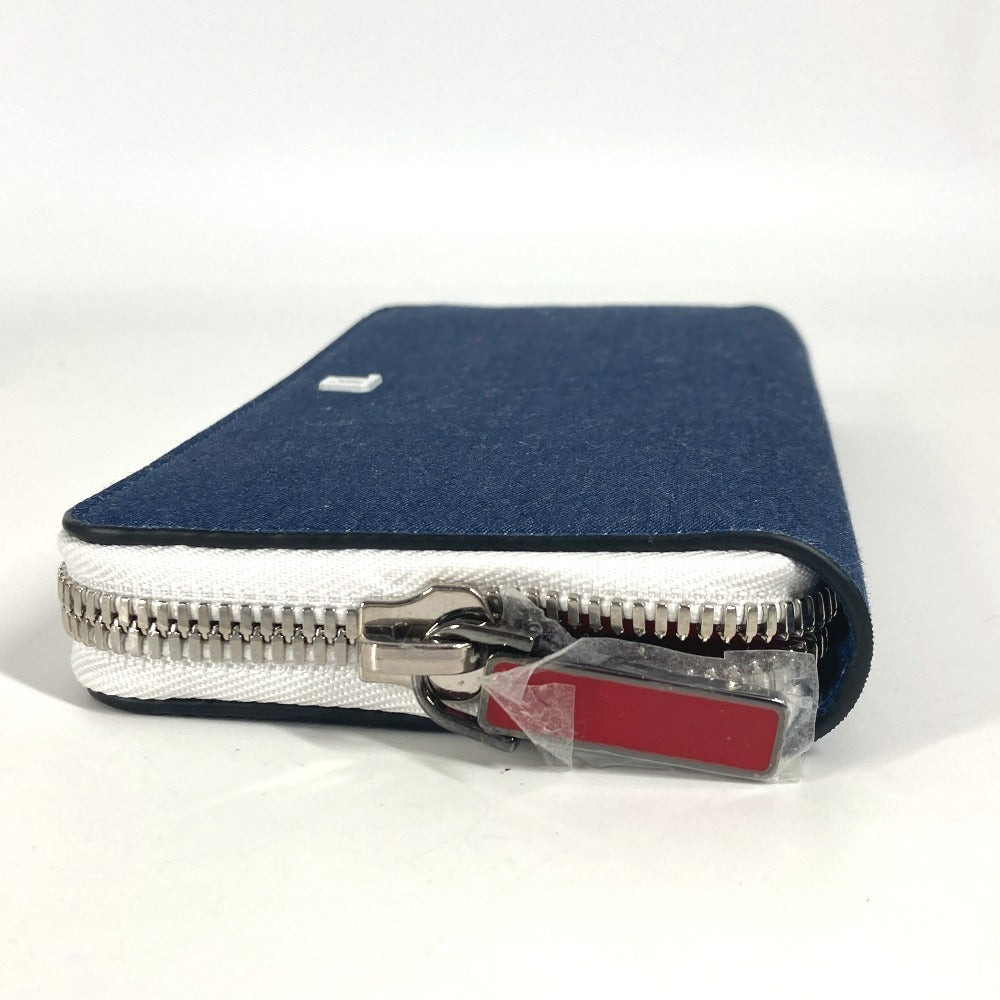 Christian Louboutin Long Wallet Purse 1235496 Denim Blue Long Wallet Cl Logo Unisex(Unisex)