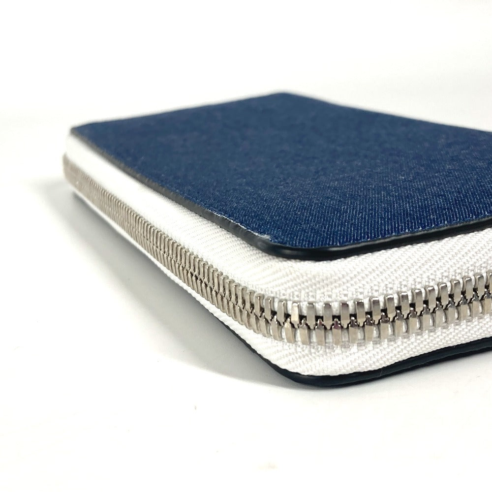 Christian Louboutin Long Wallet Purse 1235496 Denim Blue Long Wallet Cl Logo Unisex(Unisex)
