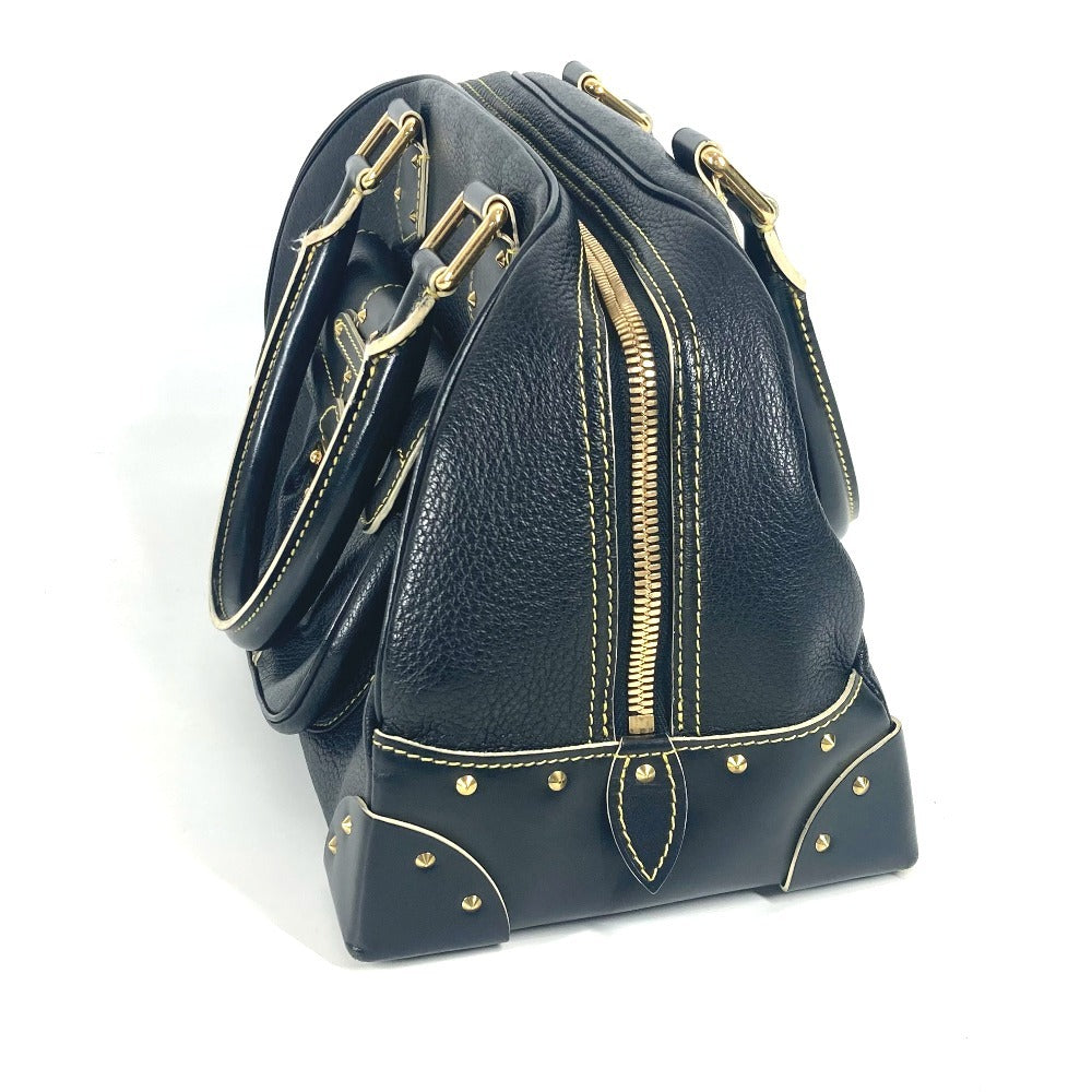 Louis Vuitton Handbag M91892 Suhari Leather Black Suhari Spaerb Women