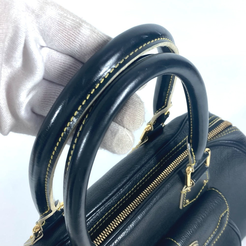Louis Vuitton Handbag M91892 Suhari Leather Black Suhari Spaerb Women