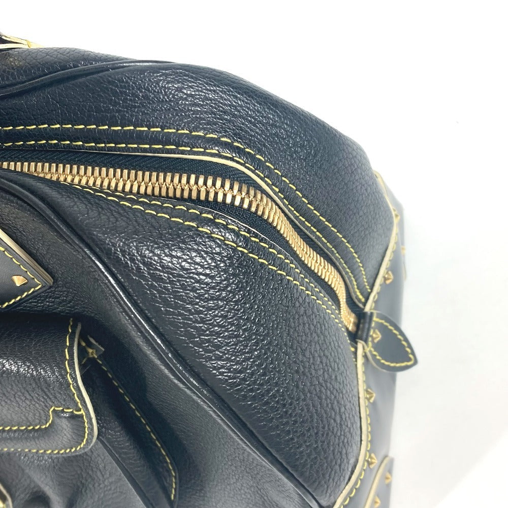 Louis Vuitton Handbag M91892 Suhari Leather Black Suhari Spaerb Women