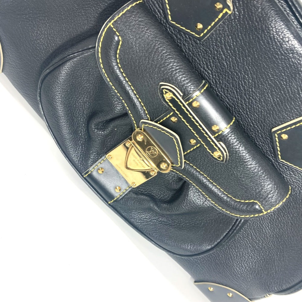 Louis Vuitton Handbag M91892 Suhari Leather Black Suhari Spaerb Women
