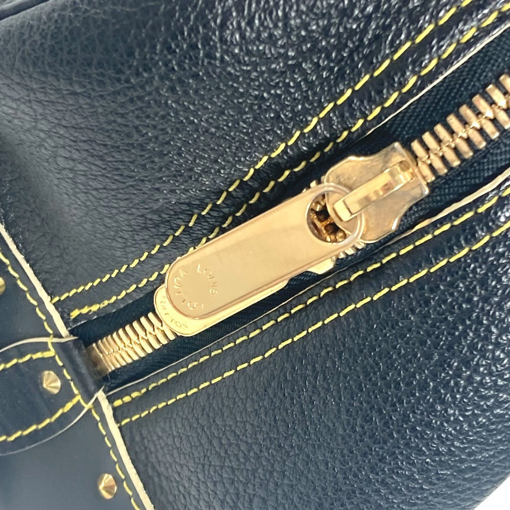 Louis Vuitton Handbag M91892 Suhari Leather Black Suhari Spaerb Women