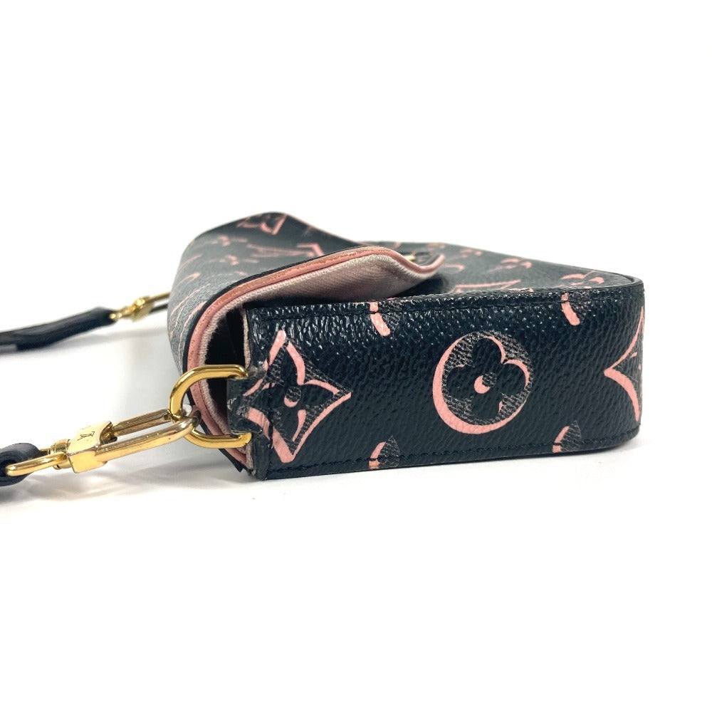 Louis Vuitton Shoulder Bag M81471 Coated Canvas Black Fall For You Collection Monogram Multi