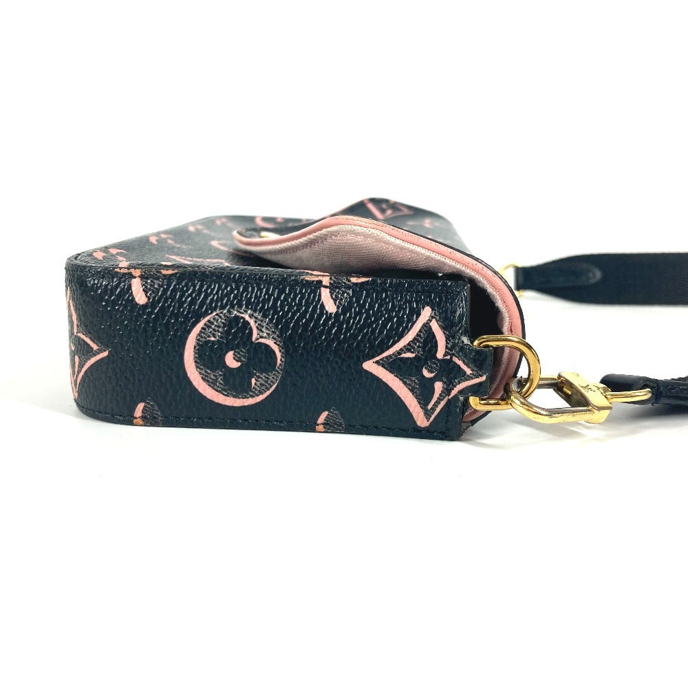 Louis Vuitton Shoulder Bag M81471 Coated Canvas Black Fall For You Collection Monogram Multi