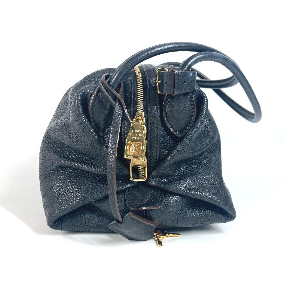 Louis Vuitton Shoulder Bag M93814 Monogram Mahina Leather Black Monogram Mahina Galatea Pm