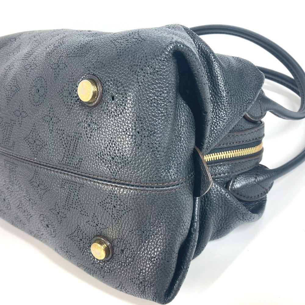 Louis Vuitton Shoulder Bag M93814 Monogram Mahina Leather Black Monogram Mahina Galatea Pm