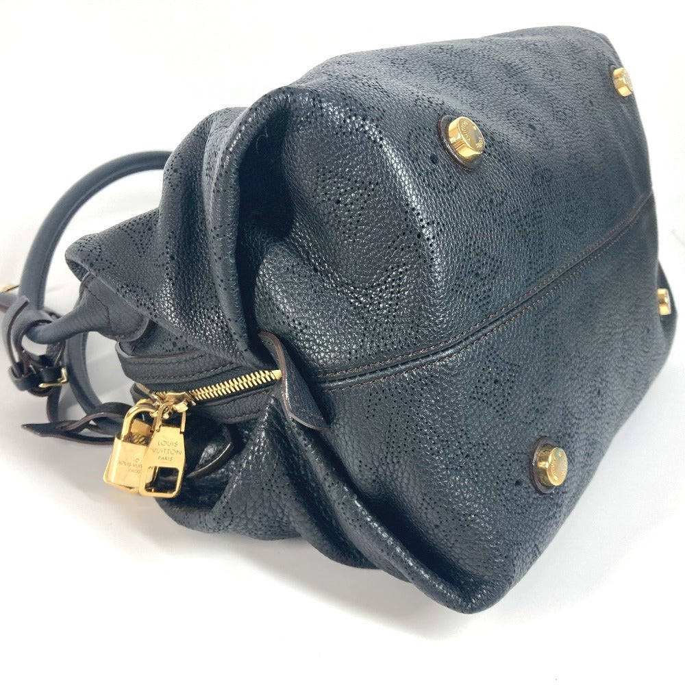 Louis Vuitton Shoulder Bag M93814 Monogram Mahina Leather Black Monogram Mahina Galatea Pm
