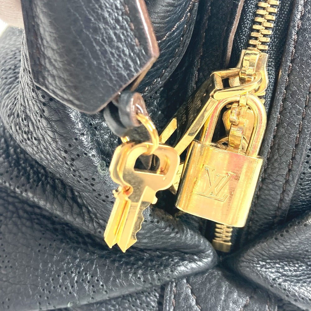 Louis Vuitton Shoulder Bag M93814 Monogram Mahina Leather Black Monogram Mahina Galatea Pm