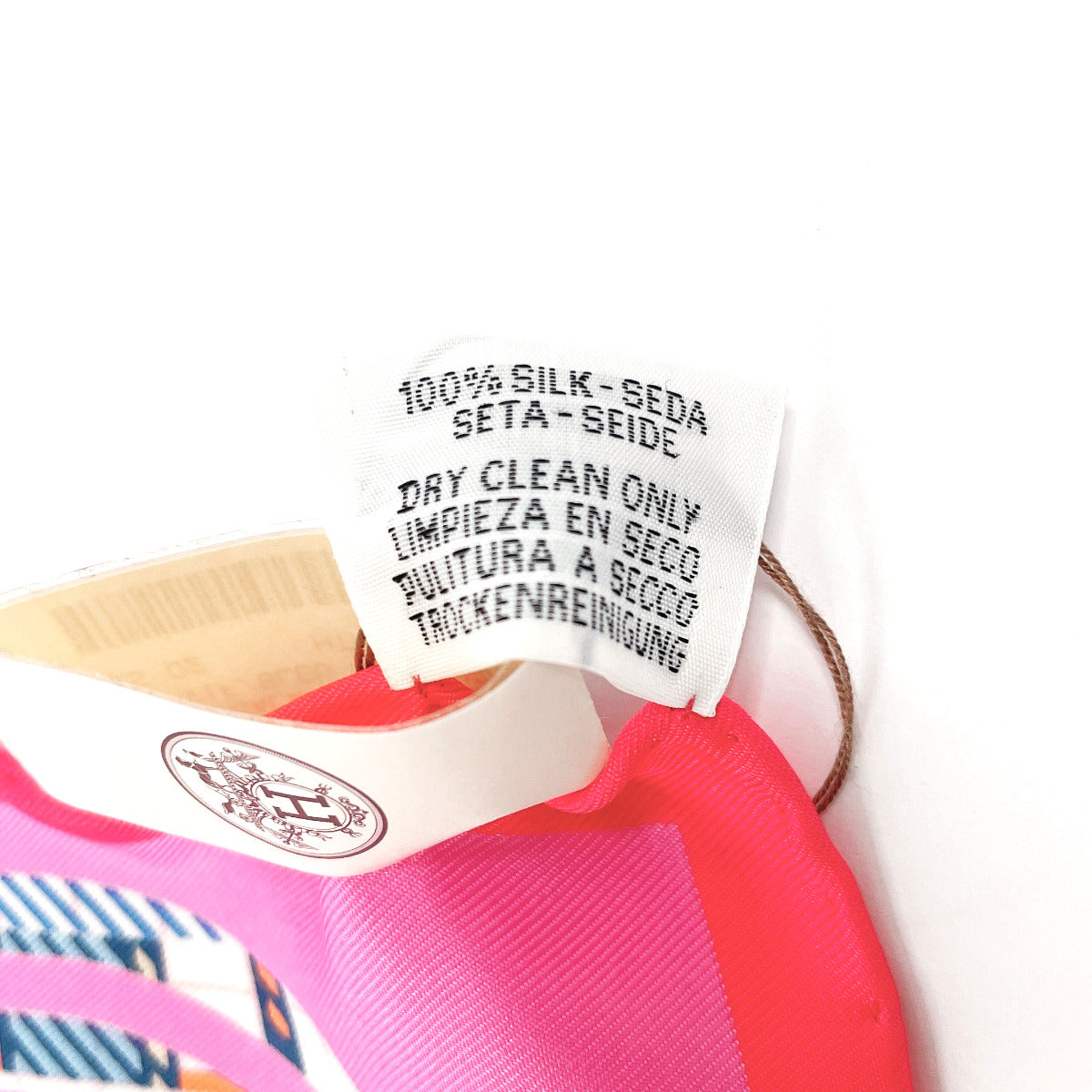 Hermes Scarf 894052S Silk, 100% Silk Pink Brides De Gala Tartan Gavroche 45 Women