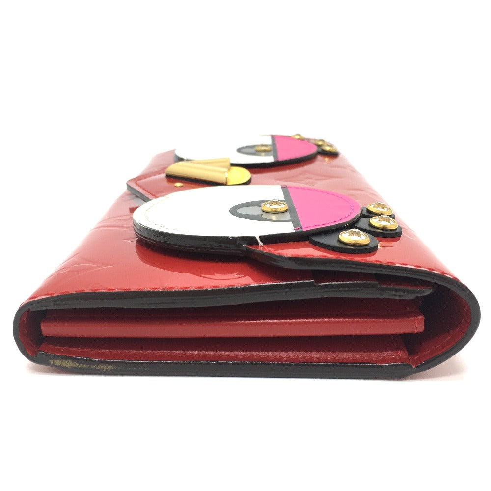 Louis Vuitton Long Wallet Purse M90489 Monogram Vernis Red Monogram Vernis Portefeuille Sarah Bird