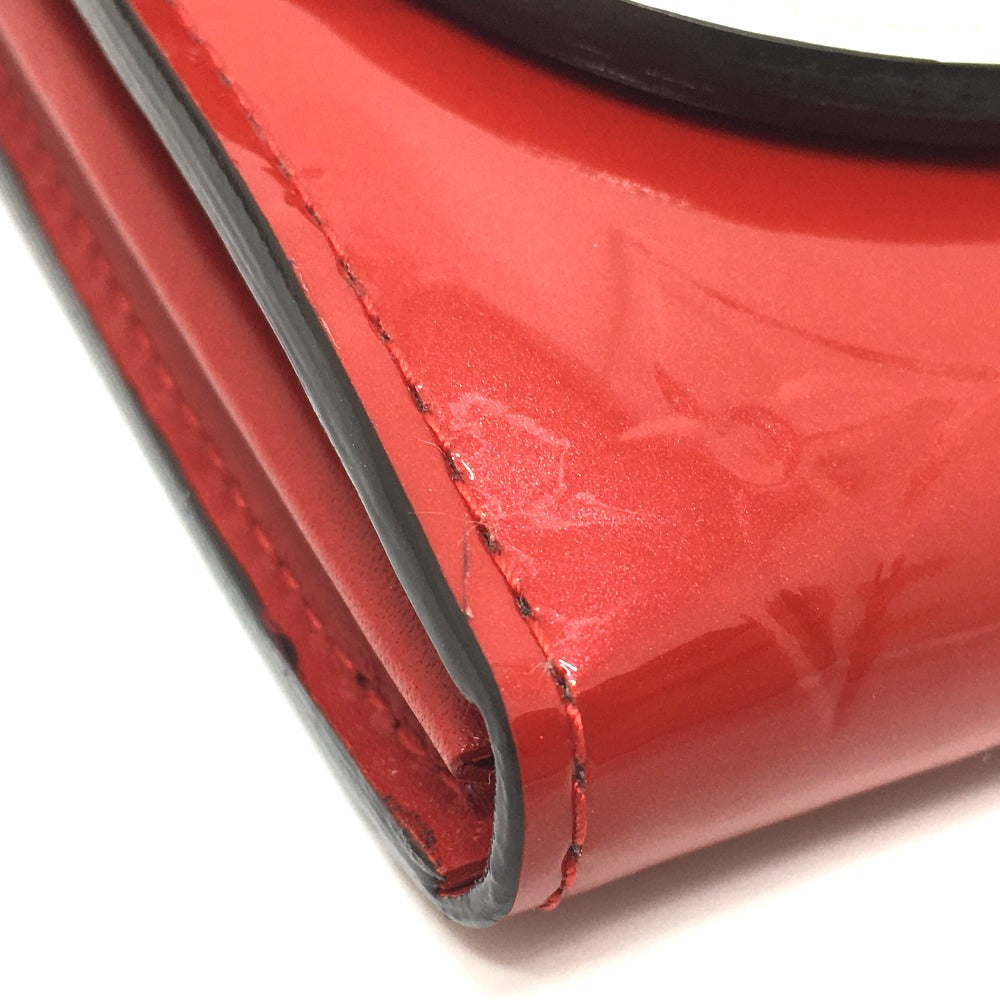 Louis Vuitton Long Wallet Purse M90489 Monogram Vernis Red Monogram Vernis Portefeuille Sarah Bird