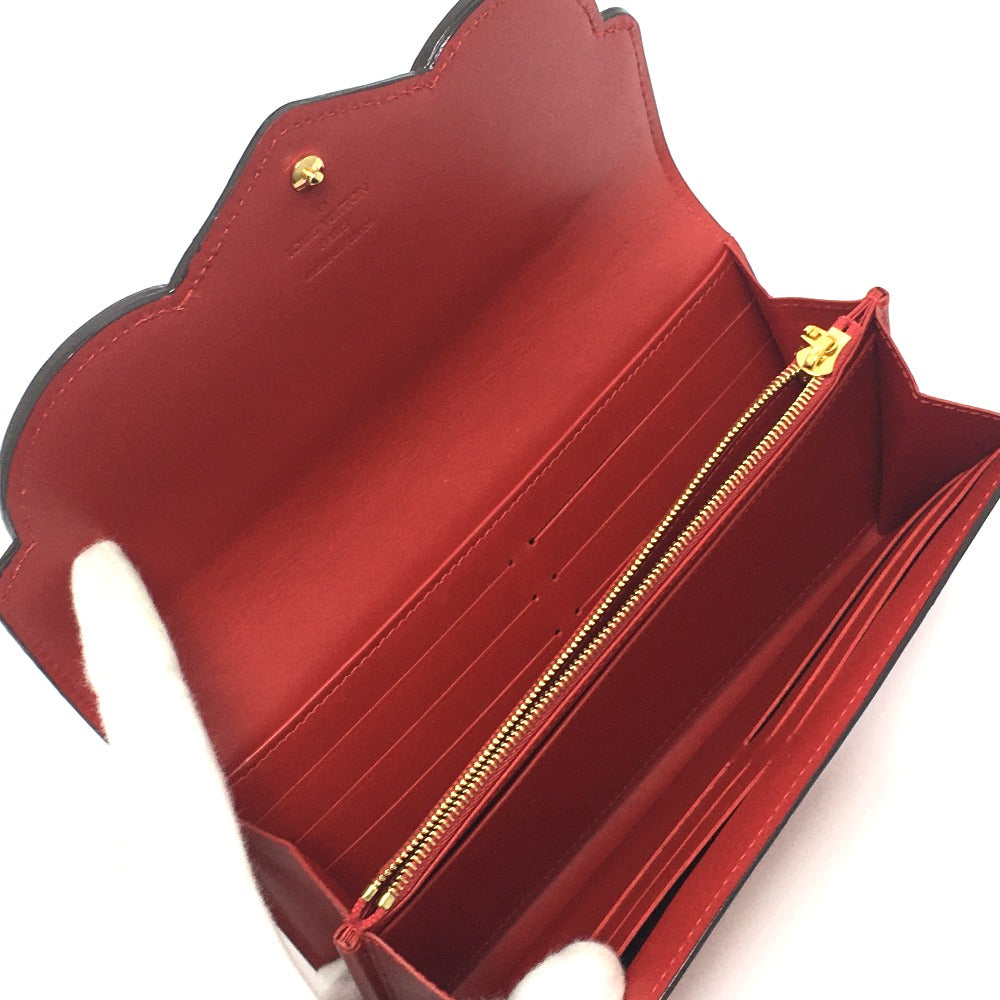 Louis Vuitton Long Wallet Purse M90489 Monogram Vernis Red Monogram Vernis Portefeuille Sarah Bird