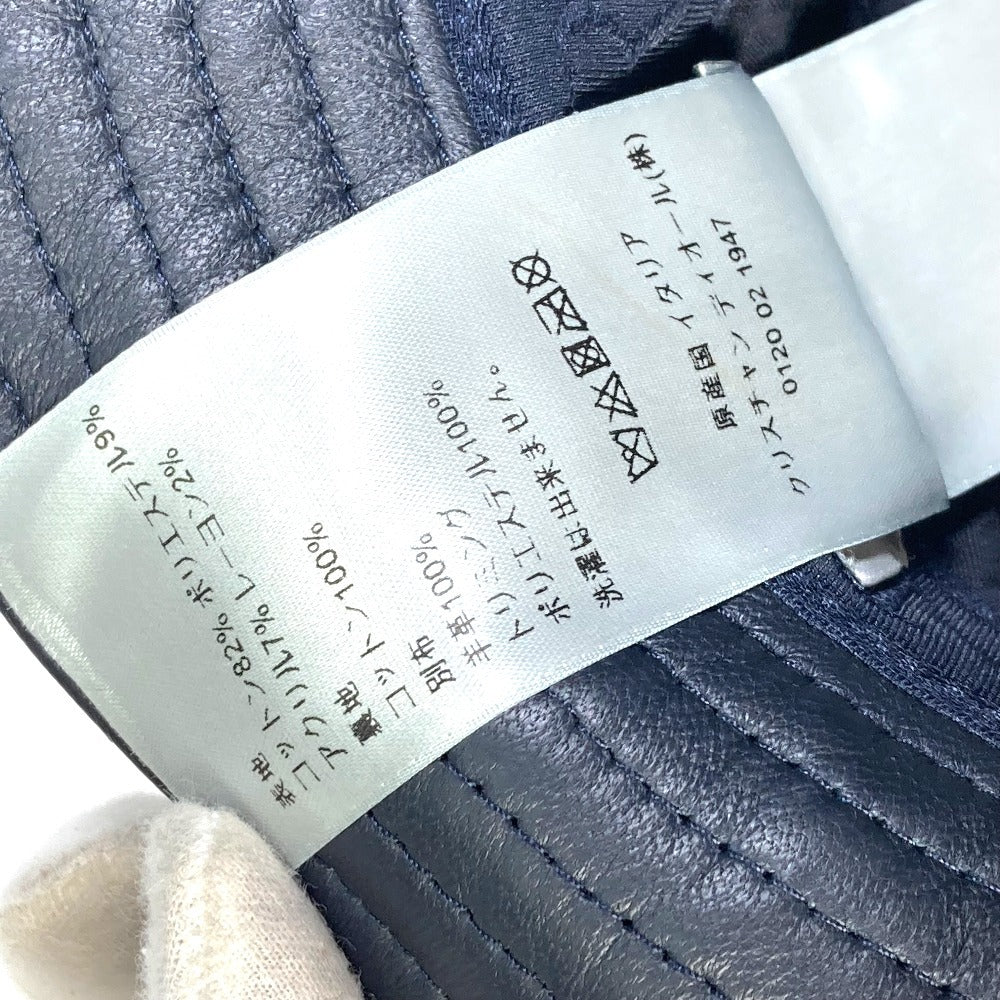Christian Dior Hat 113C907A4502 Canvas / Leather Navy Oblique Bucket Women M
