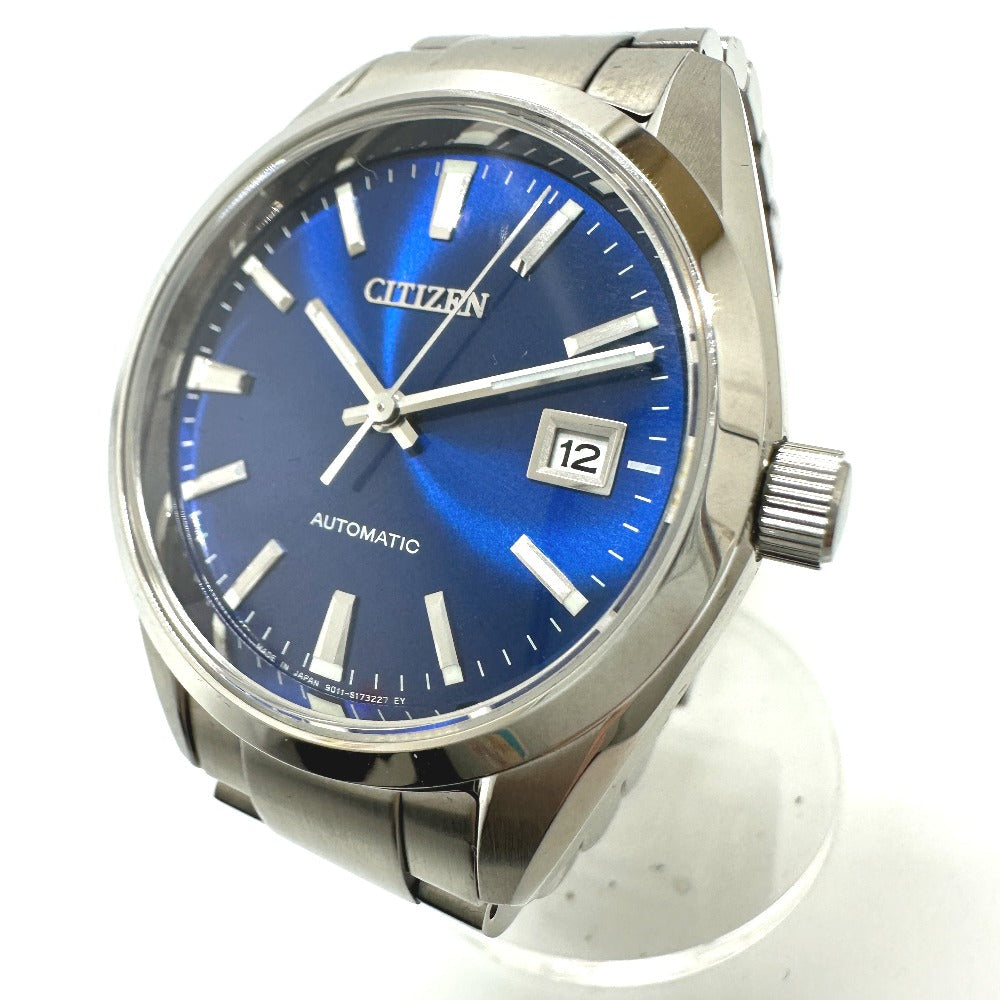 Citizen Watches Mechanical Automatic Nb1050-59L Stainless Steel Silver Mechanical Navy Dial Mens