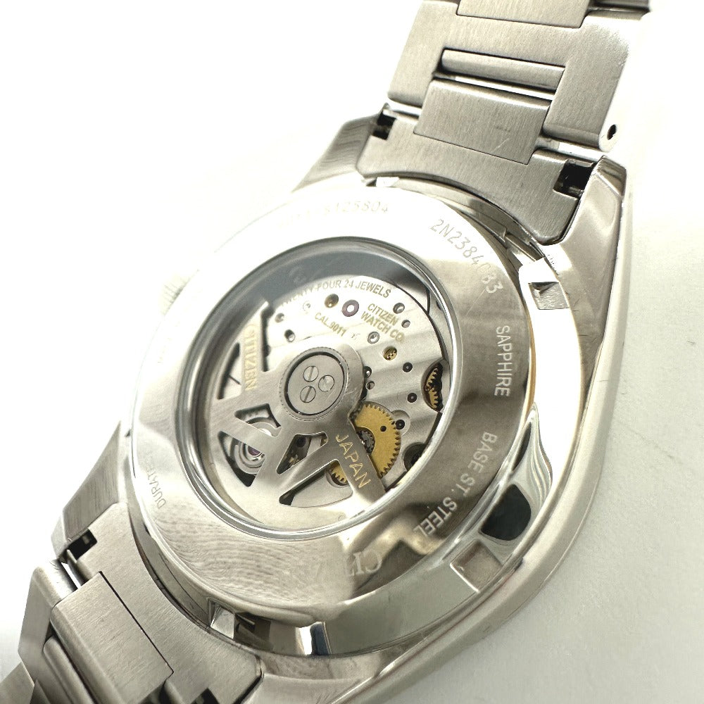 Citizen Watches Mechanical Automatic Nb1050-59L Stainless Steel Silver Mechanical Navy Dial Mens