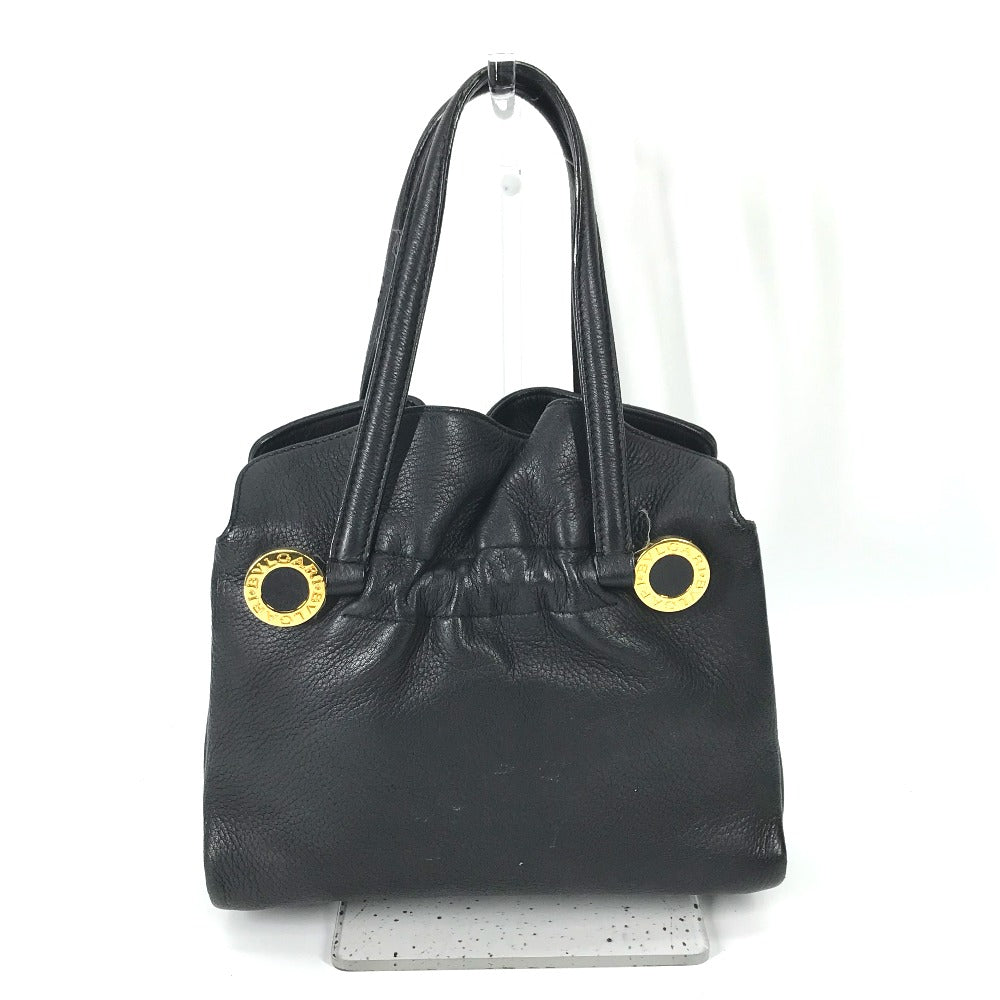 Bvlgari Tote Bag Leather Black Bulgari Bulgari Handbag Women