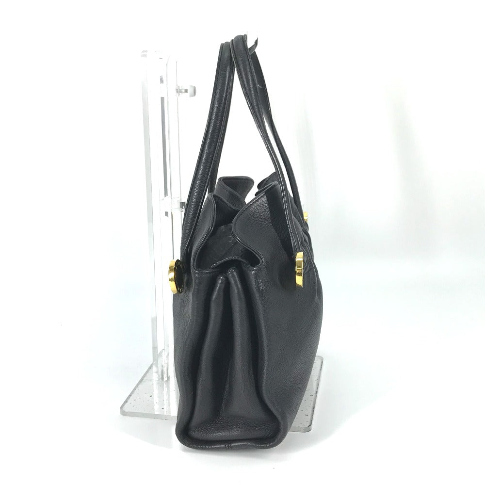 Bvlgari Tote Bag Leather Black Bulgari Bulgari Handbag Women