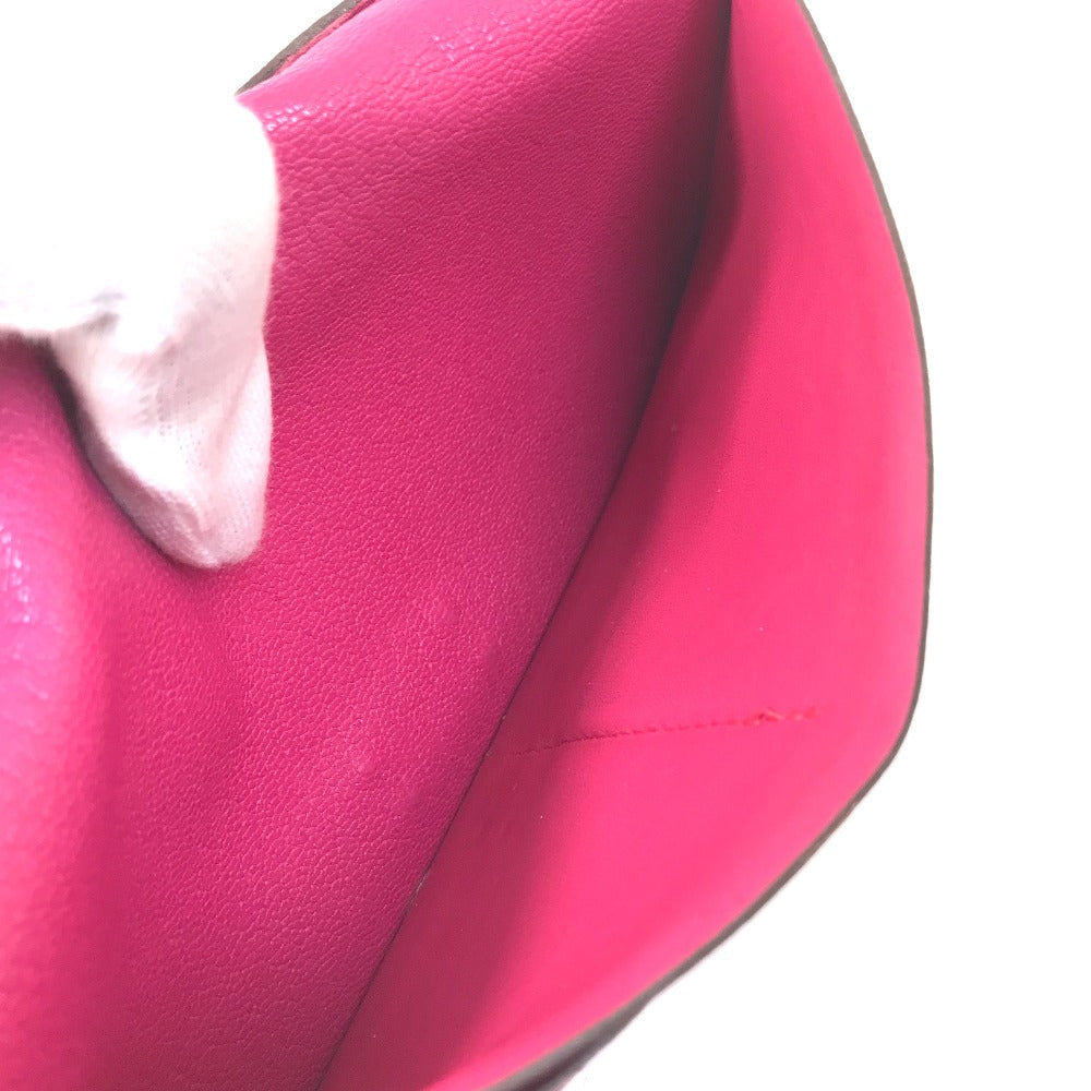 Hermes Long Wallet Purse Shave Pink Type Kelly Wallet Long Depliant Women