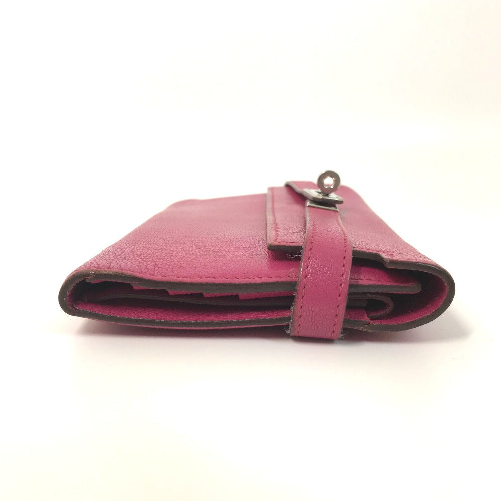 Hermes Long Wallet Purse Shave Pink Type Kelly Wallet Long Depliant Women