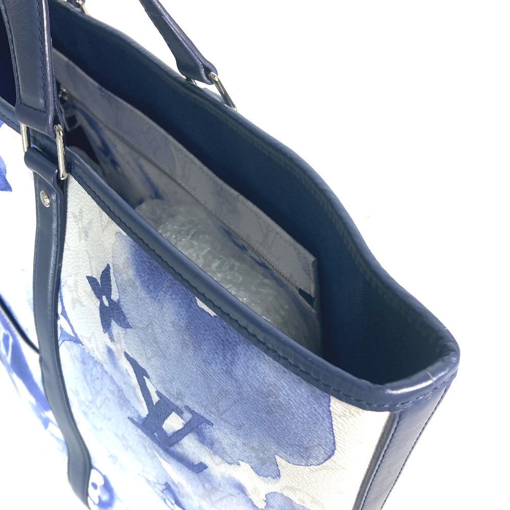 Louis Vuitton Shoulder Bag M45755 Monogram Canvas Blue Monogram Weekend Tote Gm