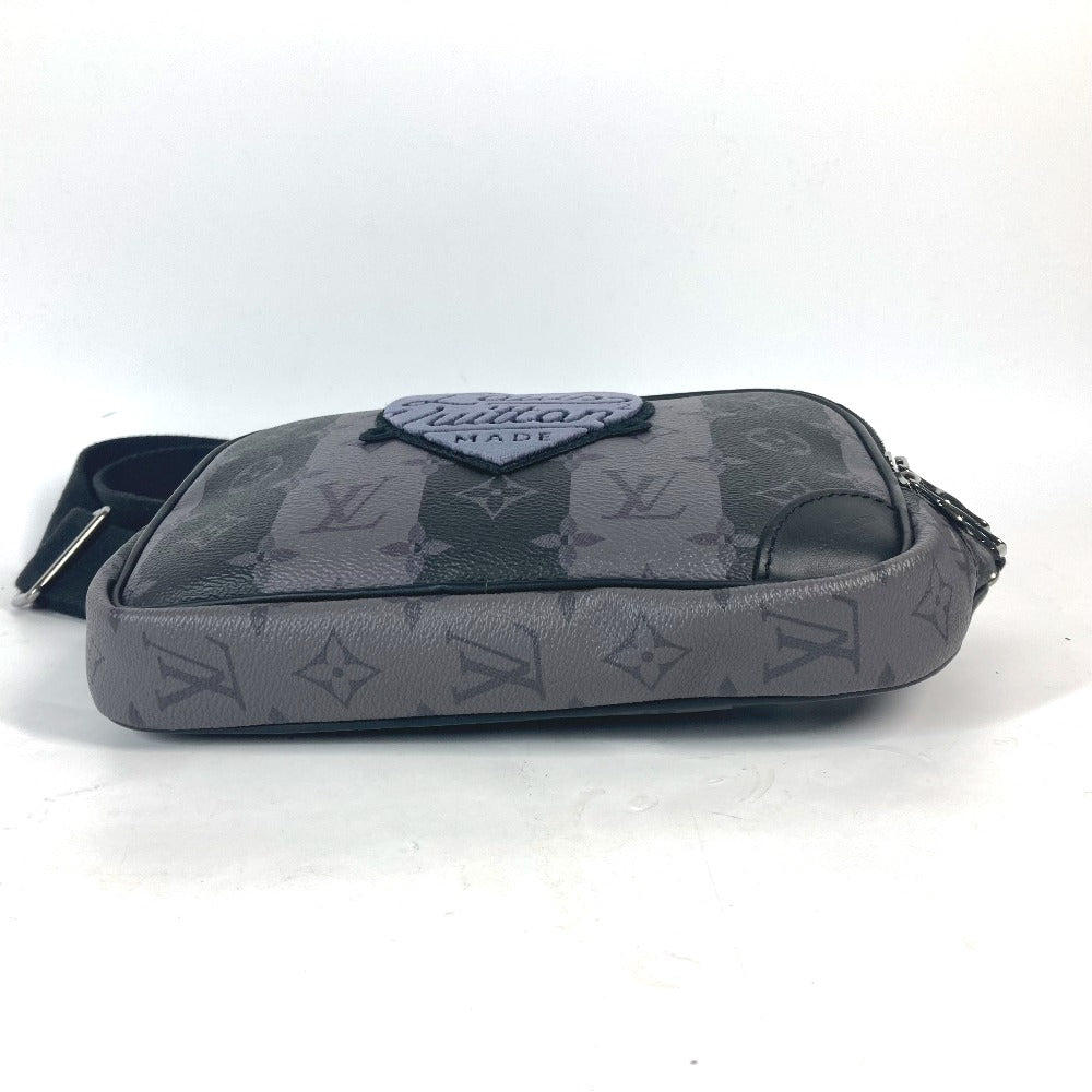 Louis Vuitton Sling Bag M59338 Monogram Eclipse Canvas Gray Nigo Collaboration Monogram Stripe