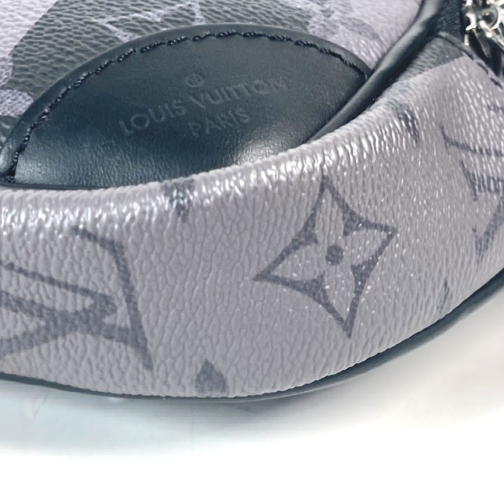 Louis Vuitton Sling Bag M59338 Monogram Eclipse Canvas Gray Nigo Collaboration Monogram Stripe