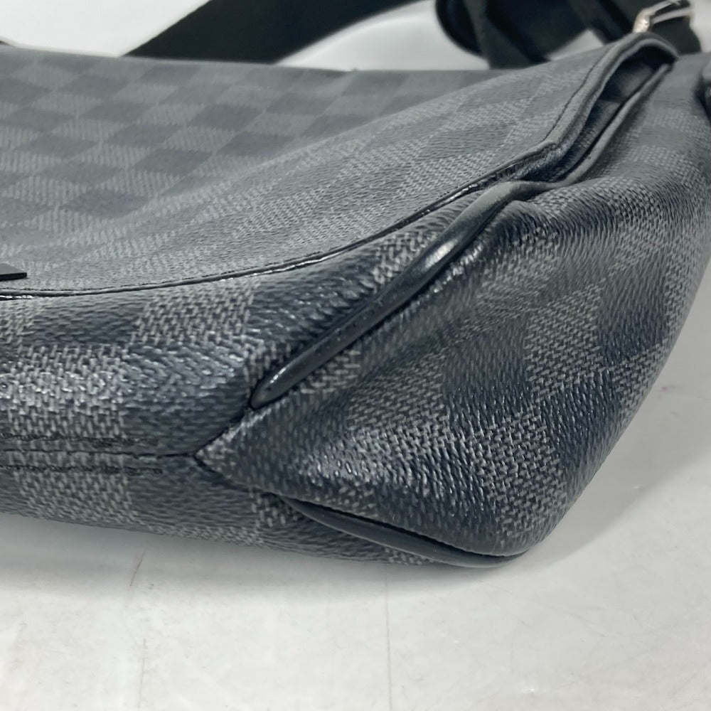 Louis Vuitton Shoulder Bag N41260 Damier Grafitto Canvas Black Damier Grafitte District Pm Mens