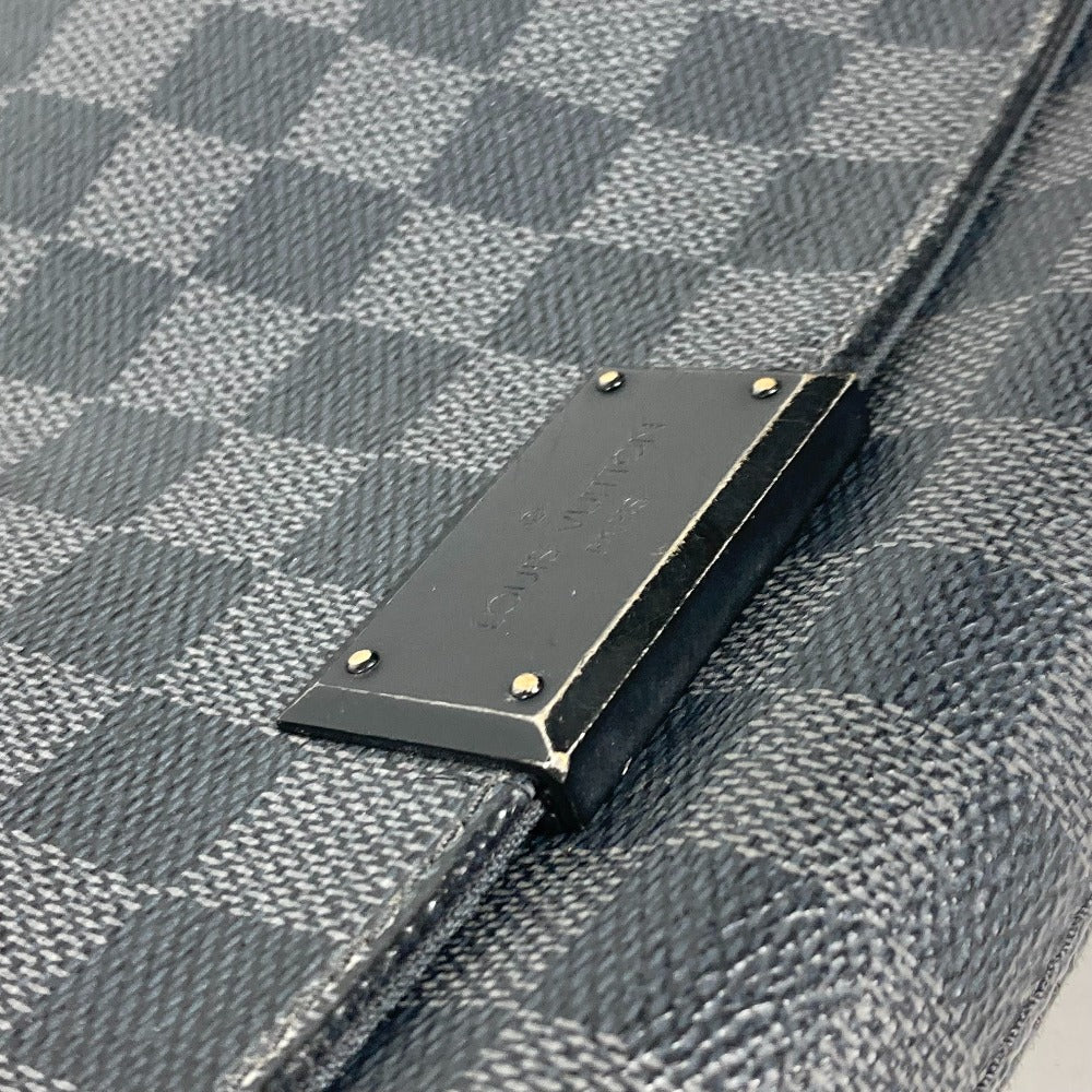 Louis Vuitton Shoulder Bag N41260 Damier Grafitto Canvas Black Damier Grafitte District Pm Mens