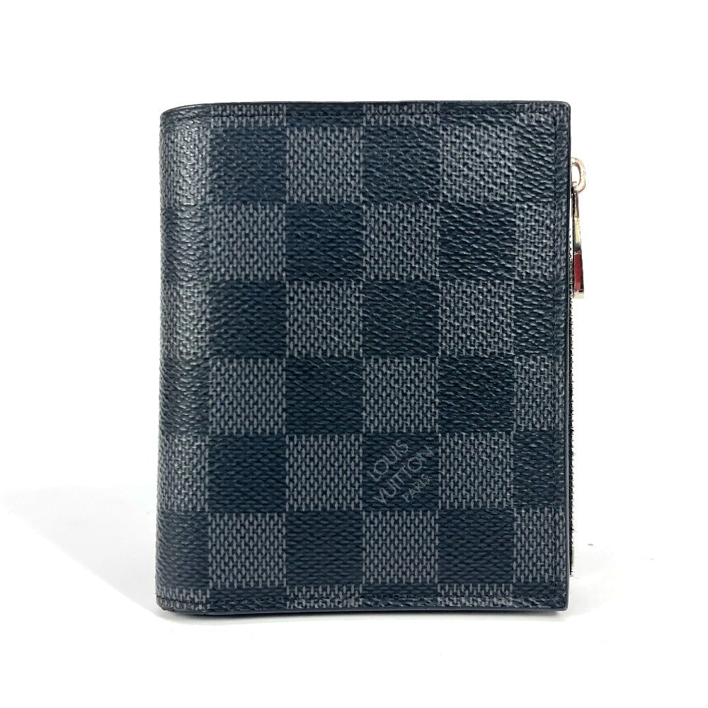 Louis Vuitton Folded Wallet N64021 Damier Grafitto Canvas Black Damier Grafitte Portefeuille Smart