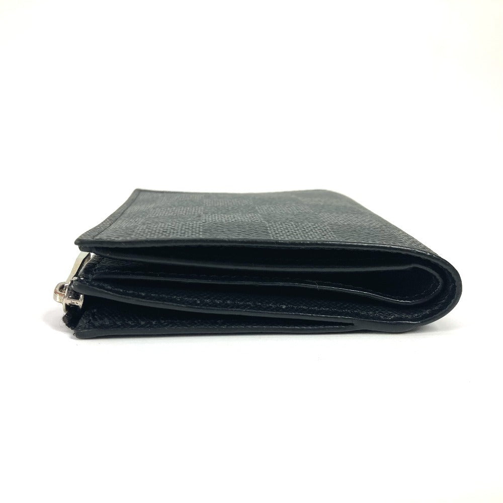 Louis Vuitton Folded Wallet N64021 Damier Grafitto Canvas Black Damier Grafitte Portefeuille Smart