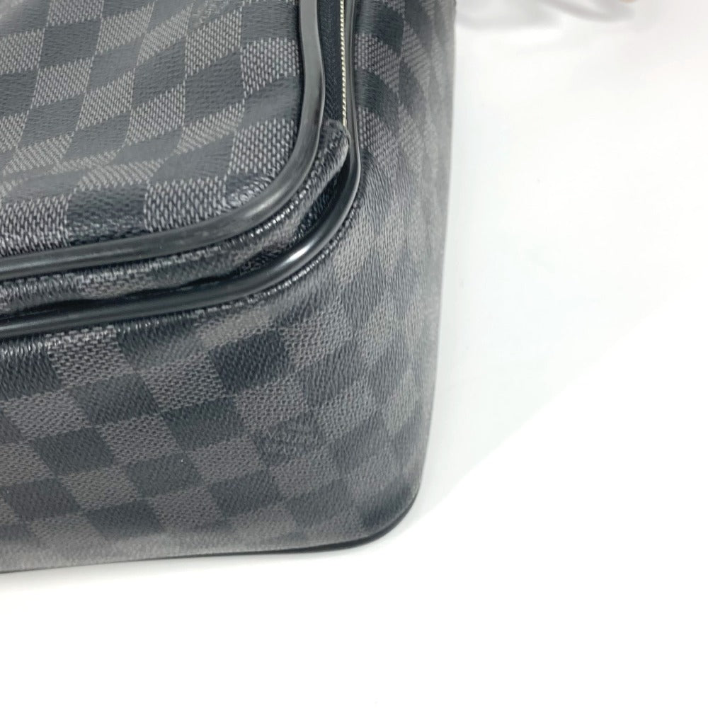 Louis Vuitton Business Bag N23253 Damier Grafitto Canvas Black Damier Grafitte Ikar Unisex(Unisex)