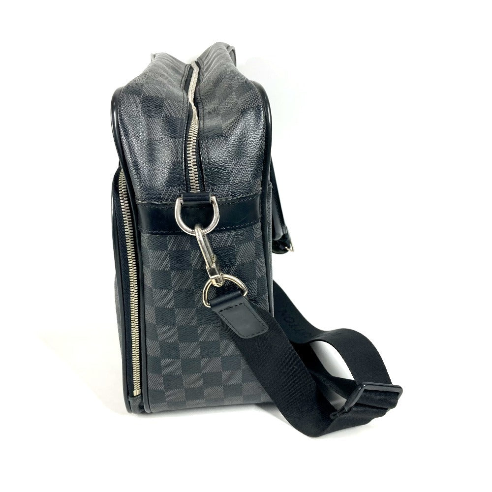 Louis Vuitton Business Bag N23253 Damier Grafitto Canvas Black Damier Grafitte Ikar Unisex(Unisex)