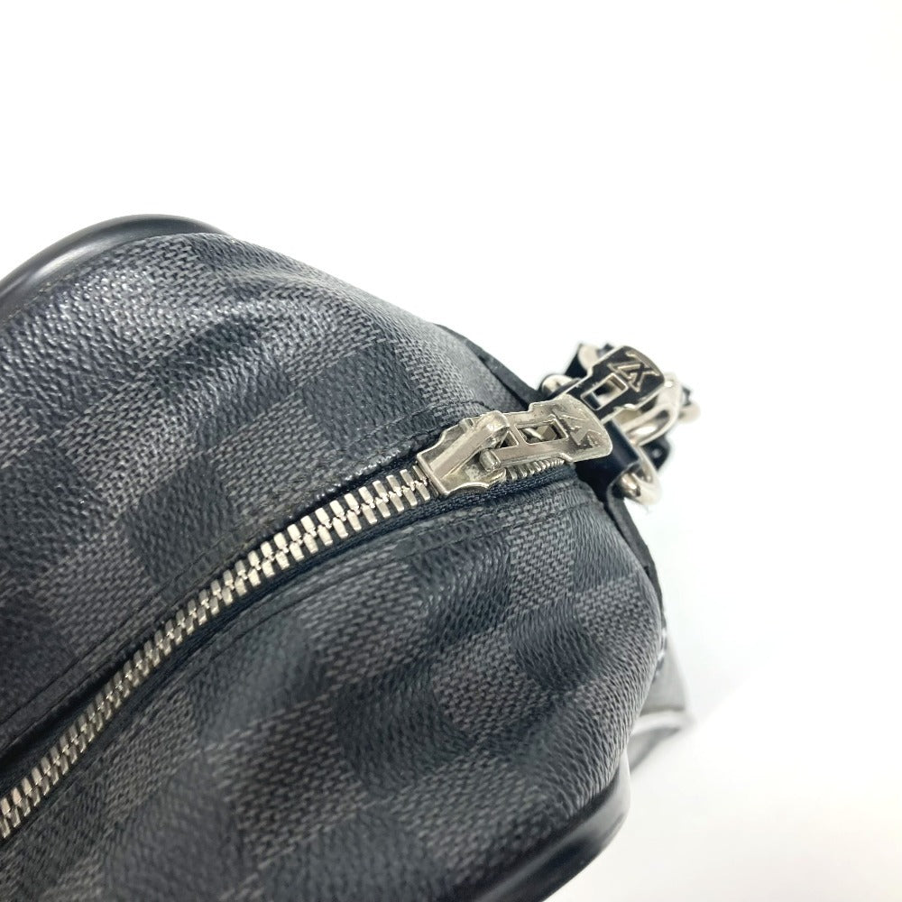 Louis Vuitton Business Bag N23253 Damier Grafitto Canvas Black Damier Grafitte Ikar Unisex(Unisex)