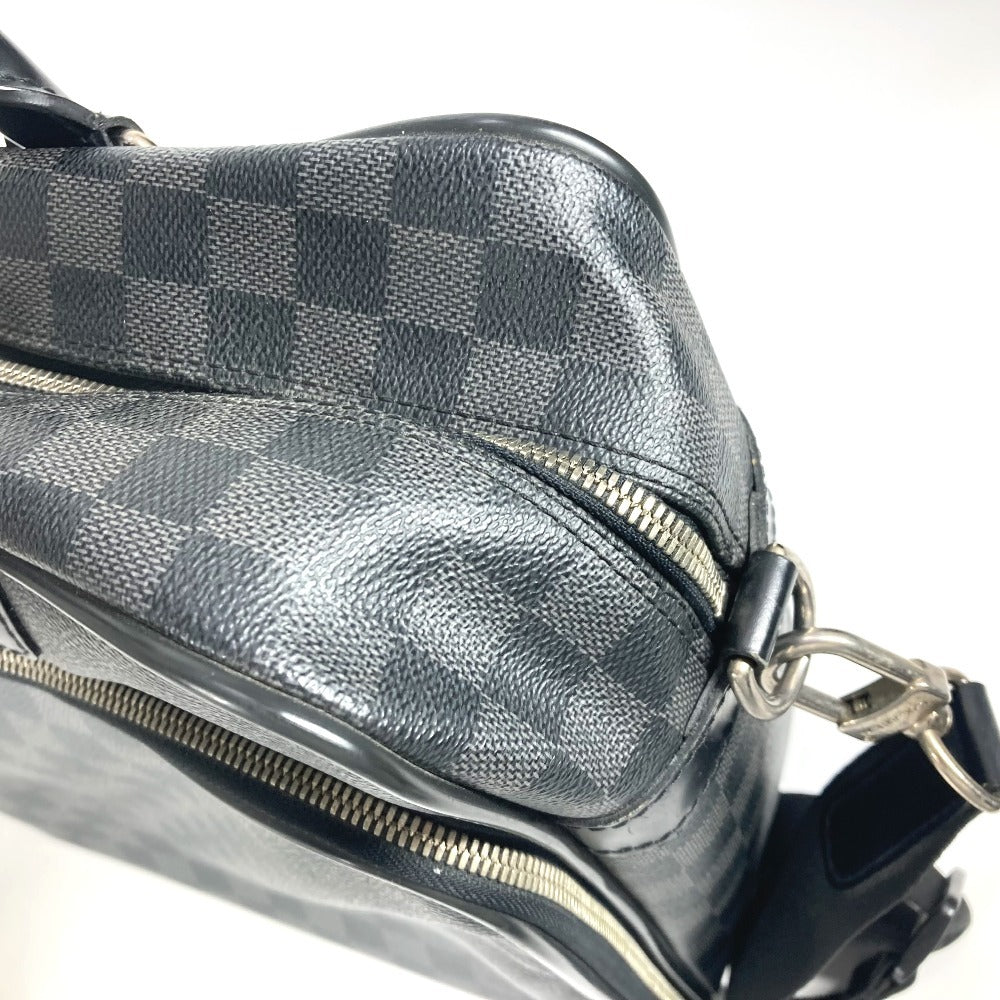 Louis Vuitton Business Bag N23253 Damier Grafitto Canvas Black Damier Grafitte Ikar Unisex(Unisex)