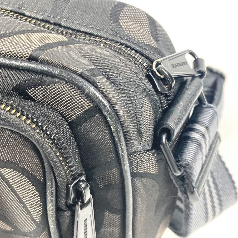 Burberry Shoulder Bag 8043708 Nylon Canvas Gray Type Tb Logo