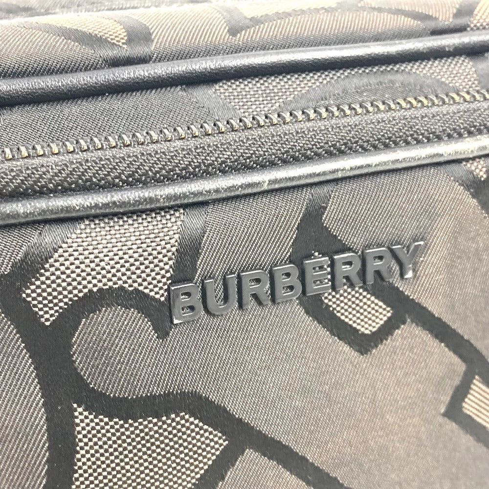 Burberry Shoulder Bag 8043708 Nylon Canvas Gray Type Tb Logo