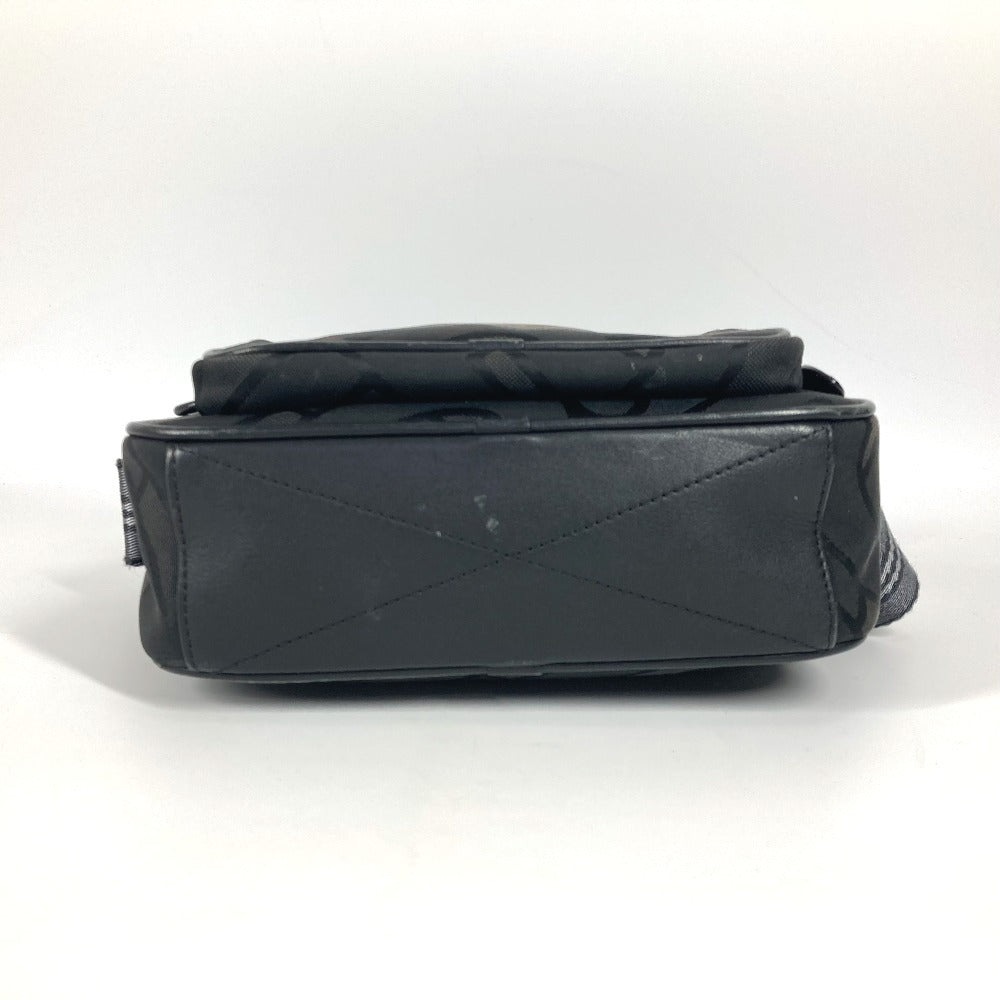 Burberry Shoulder Bag 8043708 Nylon Canvas Gray Type Tb Logo