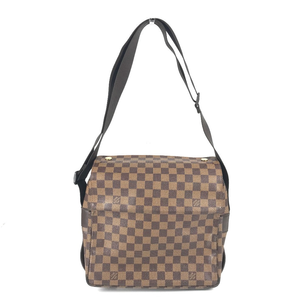 Louis Vuitton Shoulder Bag N45255 Damier Canvas Brown Damier Naviglio Women(Unisex)