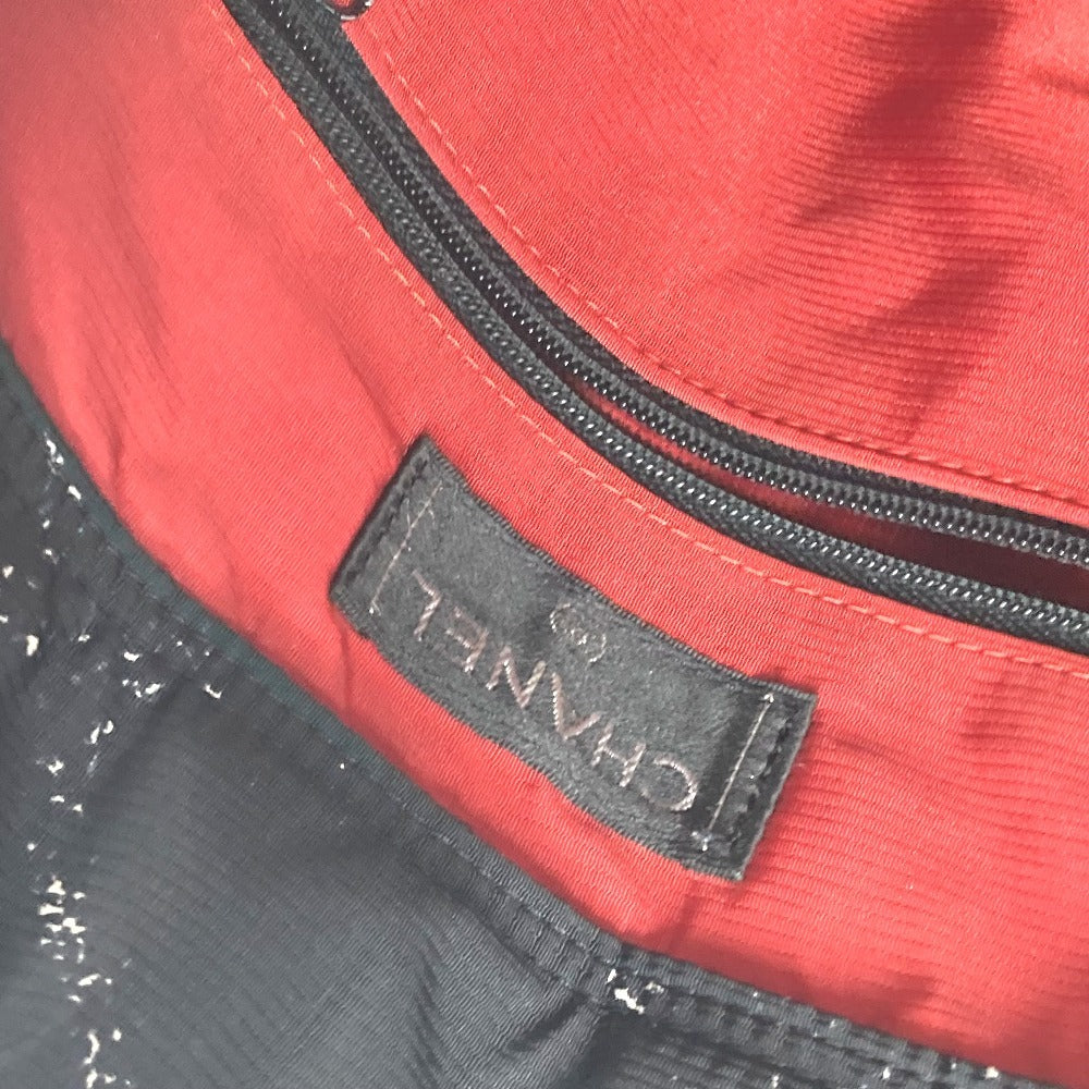 Chanel Backpack Nylon Black Old Travel Line Women