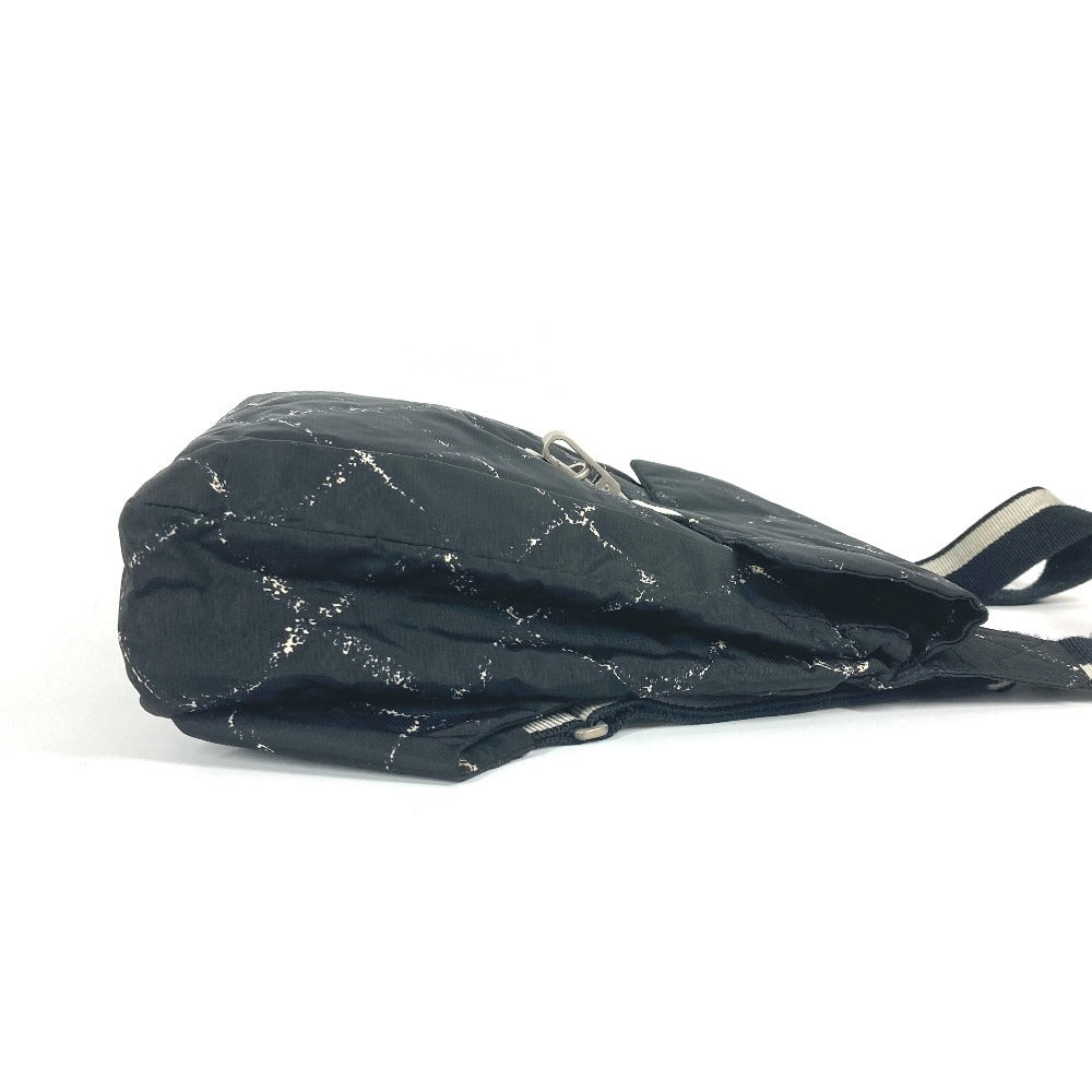 Chanel Backpack Nylon Black Old Travel Line Women