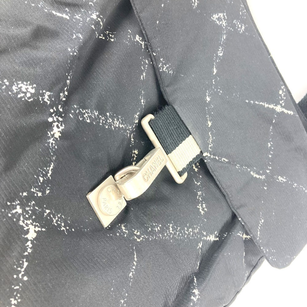 Chanel Backpack Nylon Black Old Travel Line Women