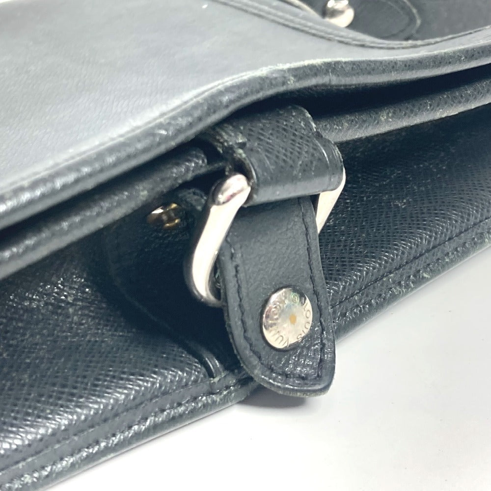 Louis Vuitton Shoulder Bag M32482 Taiga Leather Black Taiga Andrei