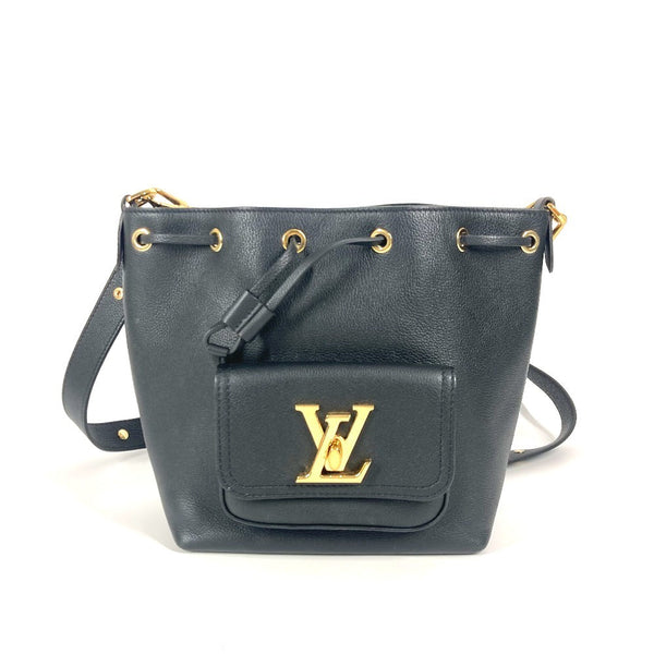 Louis Vuitton Shoulder Bag M57687 Leather Black Rock Me Bucketnv